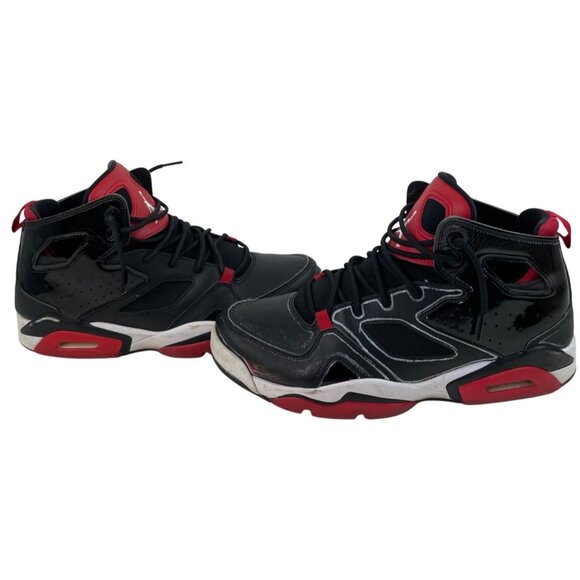 Jordan Flight Club 91 Bred DC7329-006 Red & Black Leather Mens Size 10.5 FLAW - Picture 9 of 16